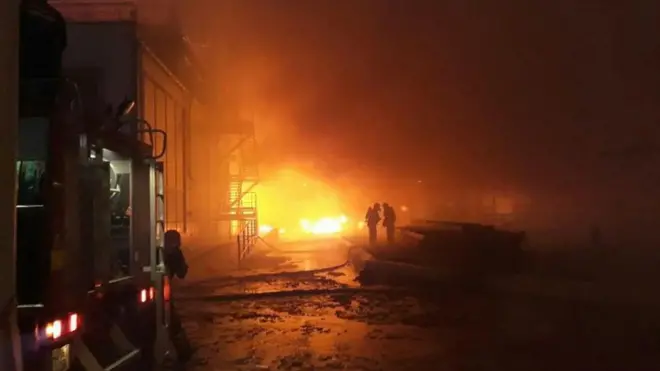 Пожежа охопила площу у 1500 квадратних метрів