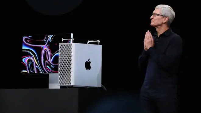 Apple chief executive Tim Cook introduced the new Mac Pro at the annual developers conference
