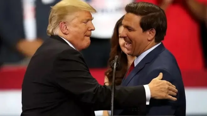 ترامب وحاكم فلوريدا ديسانتيس