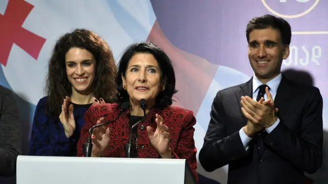 Саломе Зурабішвілі після оголошення результатів екзит-полів закликала країну до єдності