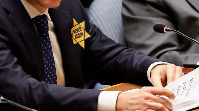 Žuta Davidova zvezda u Savetu bezbednosti Ujedinjenih nacija