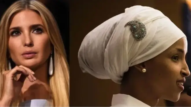 Ivanka Trump iyo Ilhan