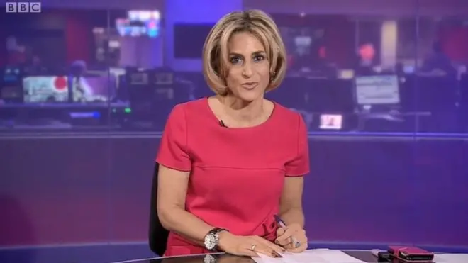 Emily Maitlis es periodista presentadora del progama Newsnight de la BBC.