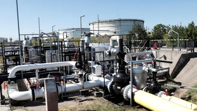 Нефтепровод "Дружба" в Венгрии (18 мая 2022)