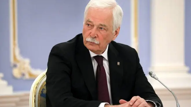 Грызлов в резиденции "Горки" во время партийного собрания "Единой России" в апреле этого года