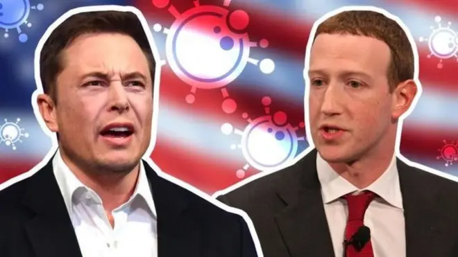 Илон Маск ва Марк Цукерберг