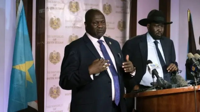 Salva Kiir iyo Machar
