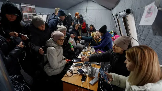 Пункт обігріву у Києві