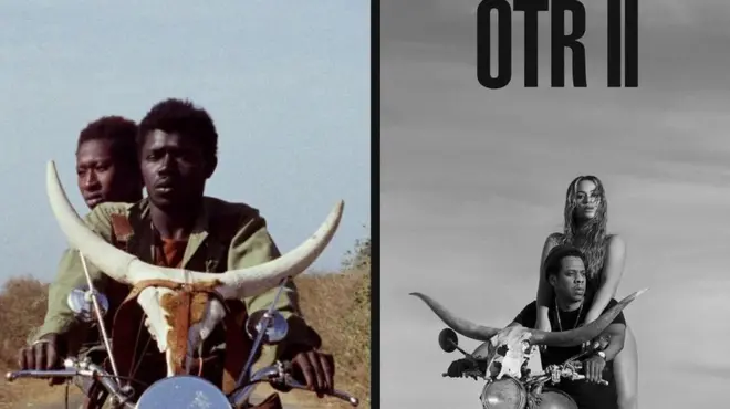 Le couple de stars américain s'est inspiré de cette affiche du chef-d'oeuvre du réalisateur sénégalais, décédé en 1998.