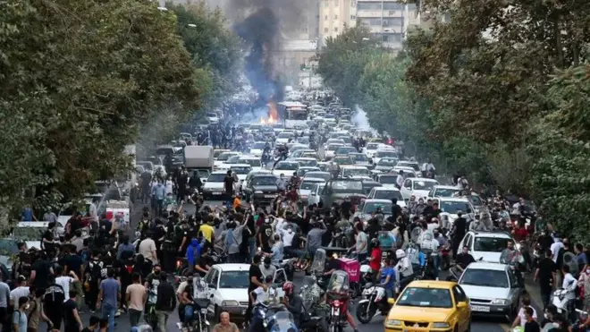 تہران میں مظاہرے