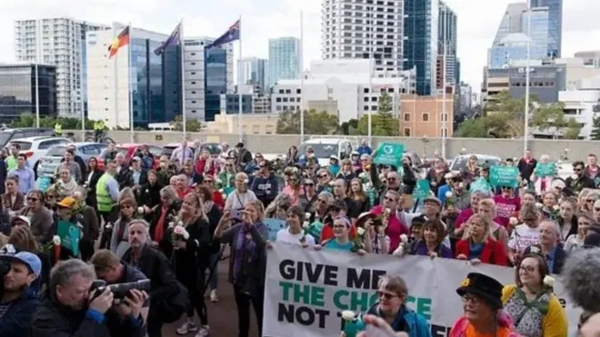 Wafuasi wa muswada huo huko Perth