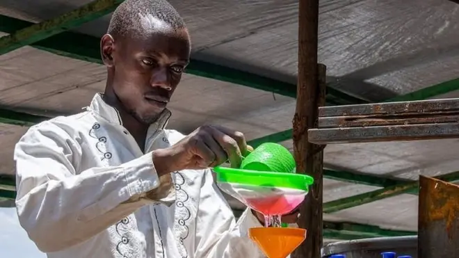 Innocent Havyarimana lowered the prices of his products when the pandemic struck