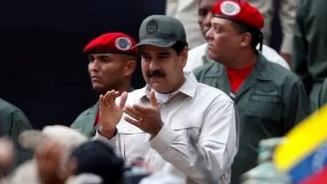Prezida Nicolás Maduro wa Venezuela ashigikiwe n'igisirikare c'ico gihugu