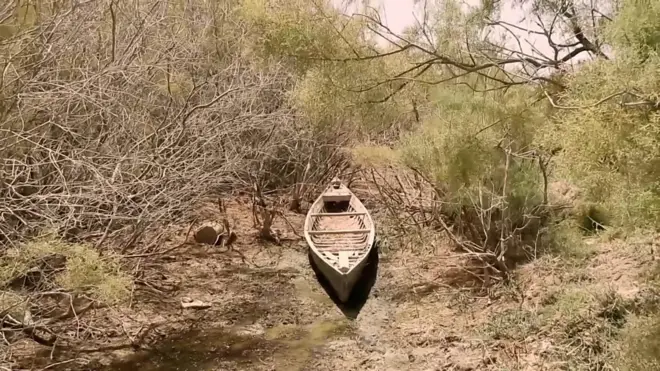 خلال فصل الصيف من كل عام يواجه العراق انخفاضا في مناسيب نهري دجلة والفرات اللذين ينبعان من تركيا، وتشهد منطقة الأهوار جفافا ينعكس تأثيره على مصادر رزق سكانها.