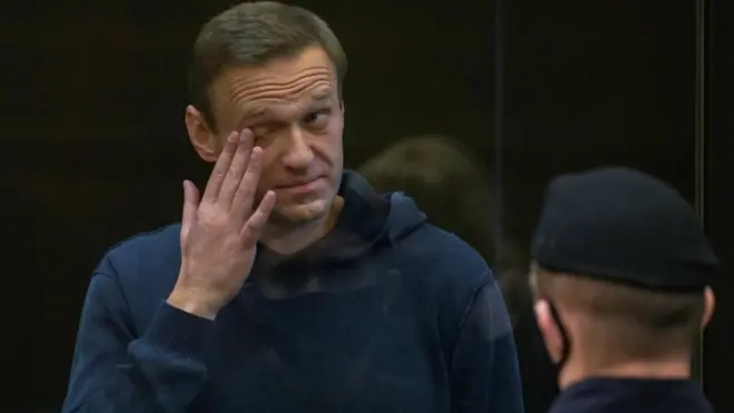 Alexei Navalny estaba detenido en Moscú desde mediados de enero.