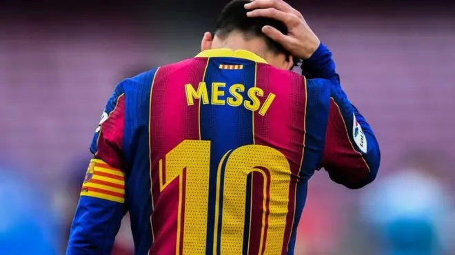 ليونيل ميسي بقميص برشلونة