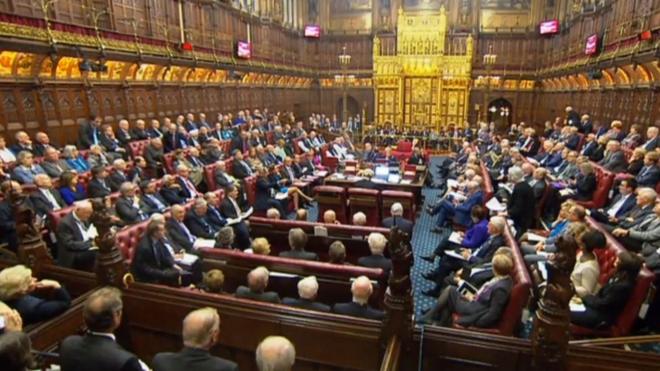 英國上議院3月31日對脫歐法案投票表決
