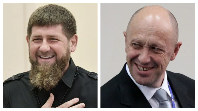 Рамзан Кадыров и Евгений Пригожин