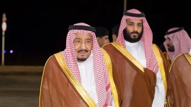Suudi Arabistan Kralı Selman bin Abdülaziz ve Veliaht Prens Muhammed bin Selman