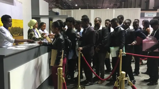 በሚሊኒየም አዳራሽ የተካሄደው ስራ ማፈላለጊያ መድረክ