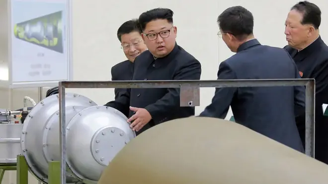 Lãnh đạo Bắc Hàn Kim Jong-un, trong hình công bố hôm 3/9