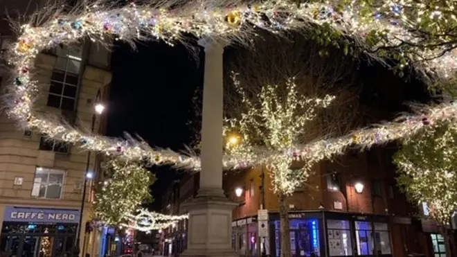 Seven Dial Xmas lights