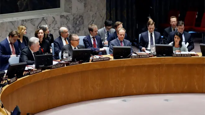 Представниця США в ООН Ніккі Гейлі запевнила, що санкції, запроваджені через анексію Росією Криму, не зніматимуть до повернення півострова під контроль України