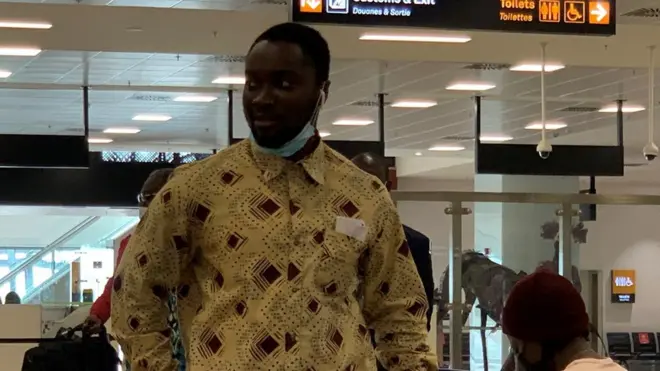 Ghana student arrive Kotoka airport from Ukraine afta Russia invasion