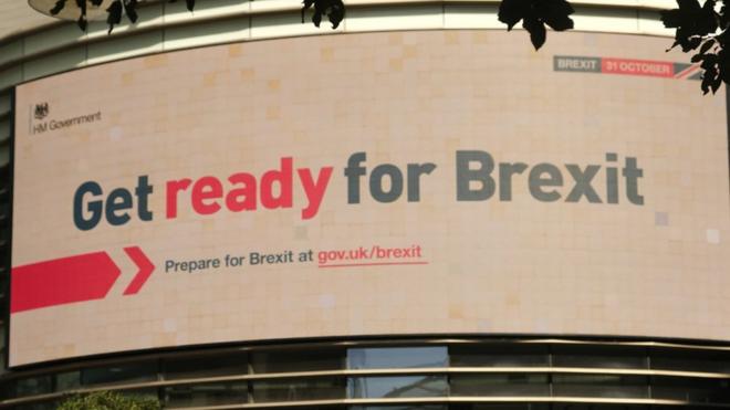 Billboard campaign 'get ready for Brexit'