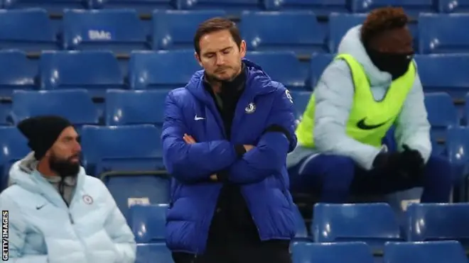 Frank Lampard won 28 of his 57 Premier League games in charge of Chelsea
