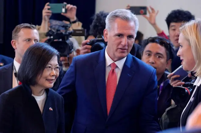 Tổng thống Đài Loan Tsai Ing-wen gặp Chủ tịch Hạ viện Hoa Kỳ Kevin McCarthy