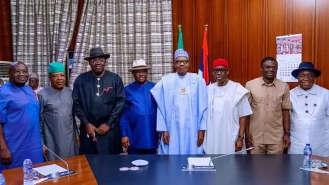 Buhari and south-south Govnors