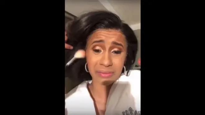 Cardi B's Periscope was later posted on YouTube