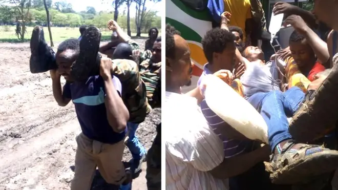 ድንገት የወደቁ የኦነግ ሰራዊት አባላት