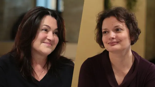 Ольга Герасим'юк (зліва) і Тамара Горіха Зерня (справа)