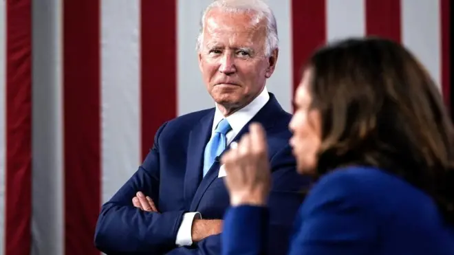 Biden's choice of Kamala Harris as a running mate helped keep centrist voters on-side