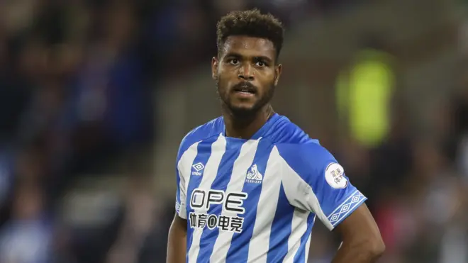 Huddersfield and Benin striker Steve Mounie