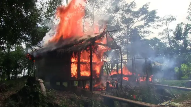 Gaw Du Thar Ya 村的火災