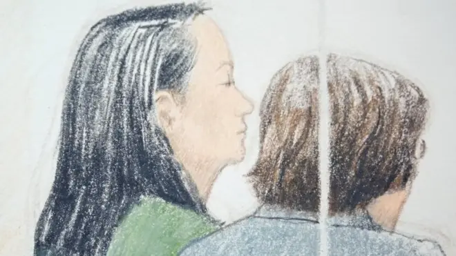 Meng lloró cuando oyó que iba a quedar en libertad bajo fianza.