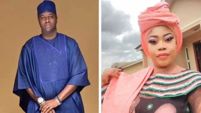Oṣere Femi Adebayo ati Bimbo Akinsanya