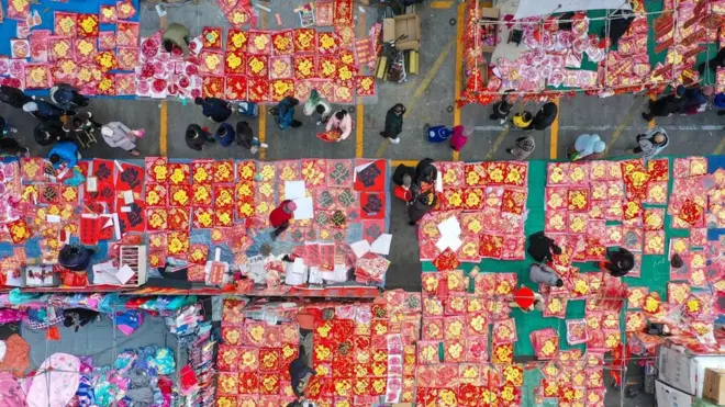 중국 시장 모습