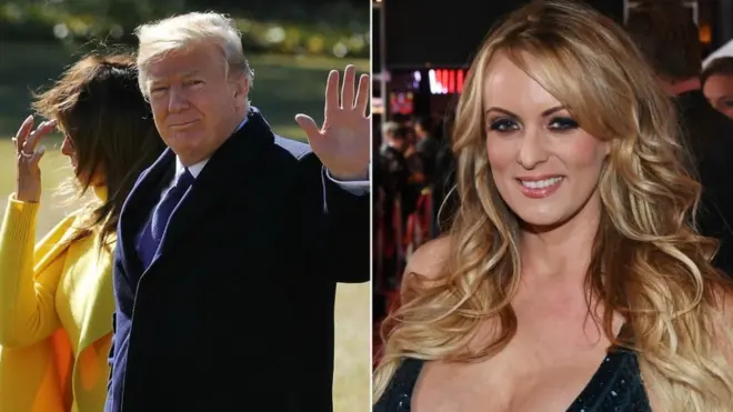 President Donald Trump denies the allegations made by Stormy Daniels