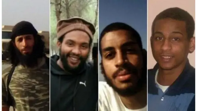 من اليسار: اموازي وديفيز وكوتي والشيخ