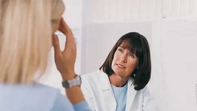 File picture of doctor and patient