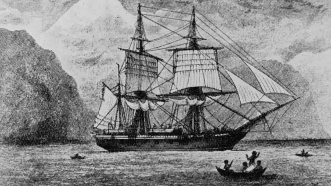 小猎犬号在麦哲伦海峡