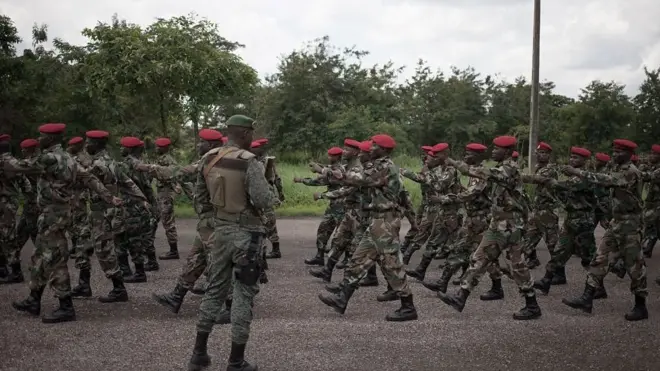 Des soldats de l'armée centrafricaine