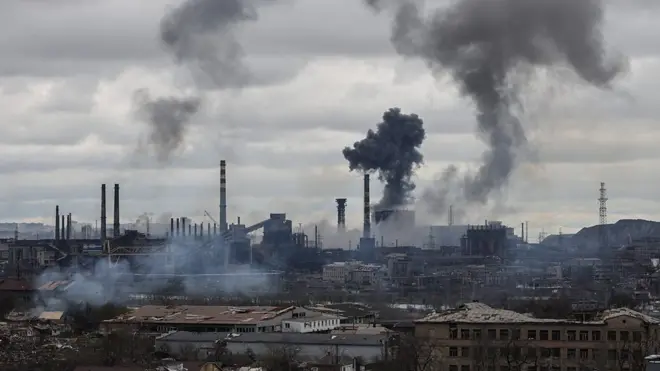 "Азовсталь" в Мариуполе.