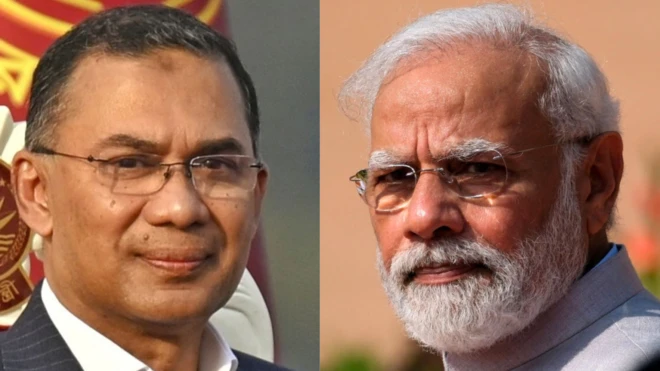पीएम मोदी और बांग्लादेशी पीएम तारिक़ रहमान