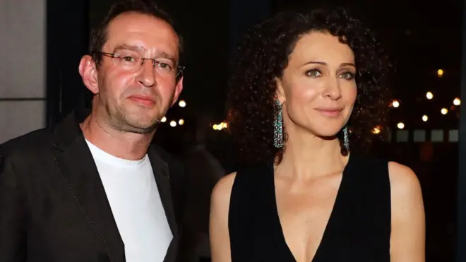 Учредитель фонда "Подари жизнь" Константин Хабенский и попечитель фонда "Дети-бабочки" Ксения Раппопорт