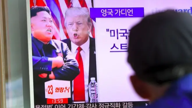 Kim Jong ve Trump televizyonda